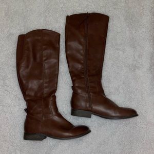 Brown Knee-High Boots